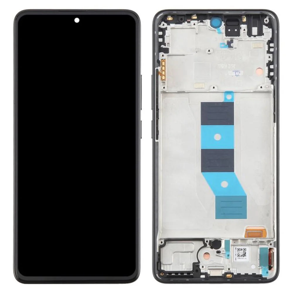 For Xiaomi Redmi Note 14 5G Grade C OLED Screen and Digitizer Assembly + Frame Spare Part (Without Logo) - Black - 1