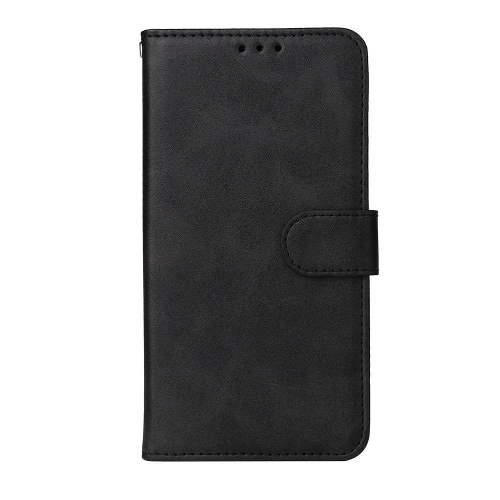 For Samsung Galaxy F06 5G Case Wallet PU Leather Folio Flip Phone Cover - Black - 3