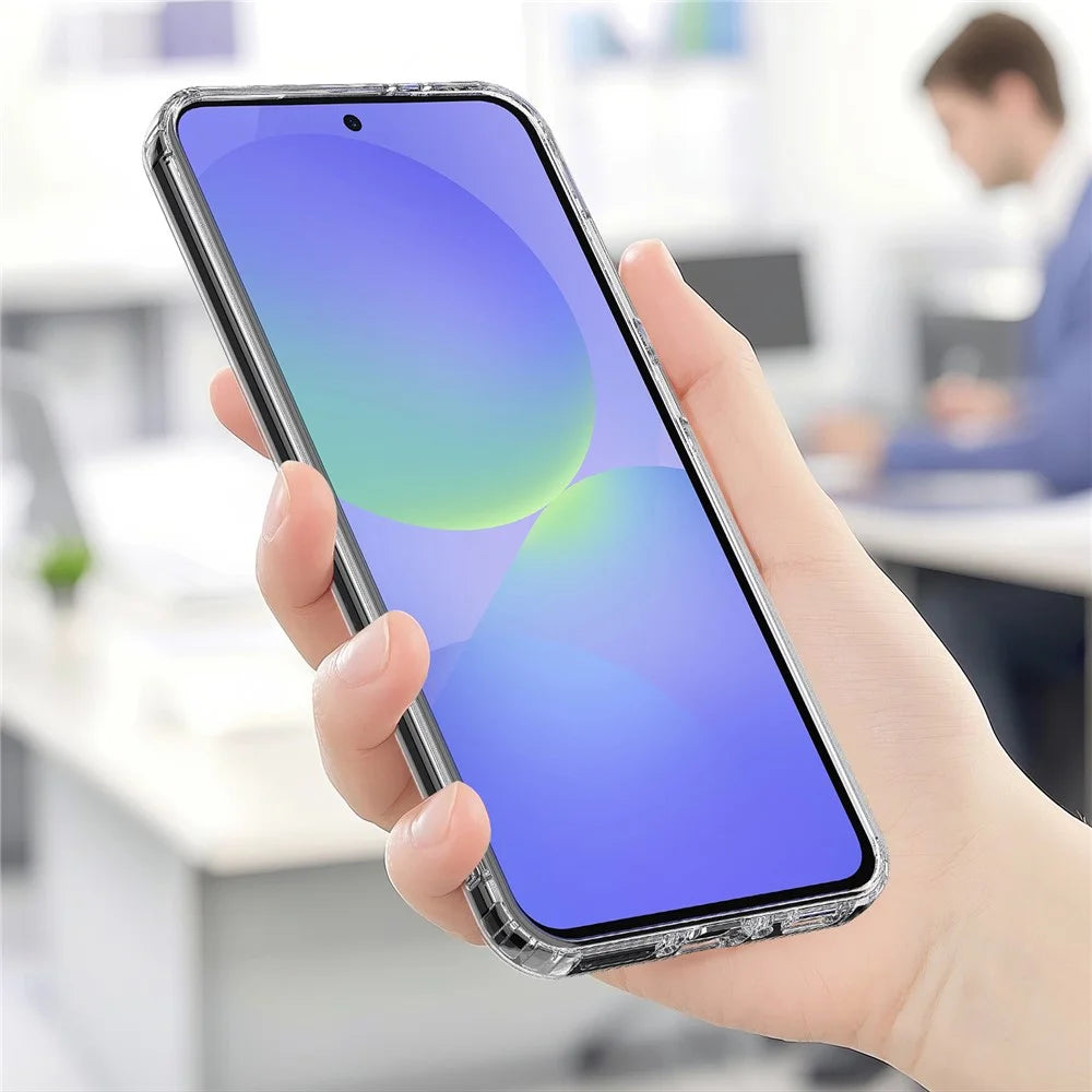For Samsung Galaxy A25 5G (Global) (161mm) Clear Phone Magnetic Case TPU+Acrylic Back Cover - Clear - 4