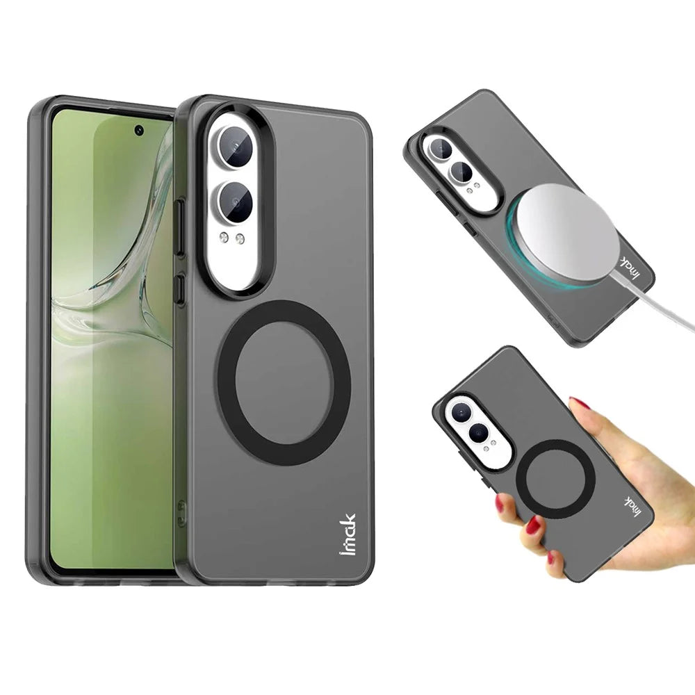 IMAK For OnePlus Nord CE4 Lite 5G  /  Oppo K12x 5G (China) Magnetic Case PC + TPU Protective Phone Back Cover - 4