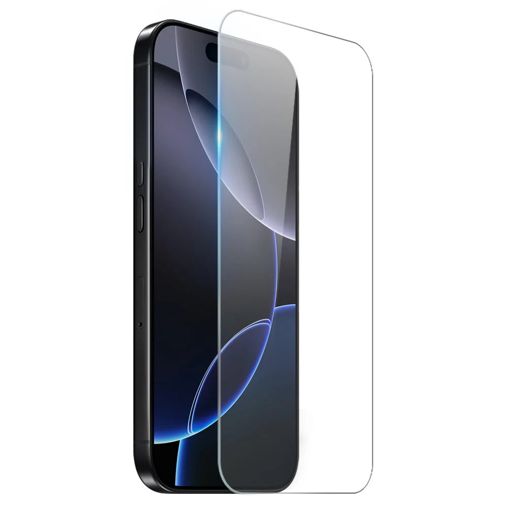 NORTHJO For iPhone 16 Pro Clear Phone Case Four Corner Shockproof TPU Cover with Tempered Glass - 3