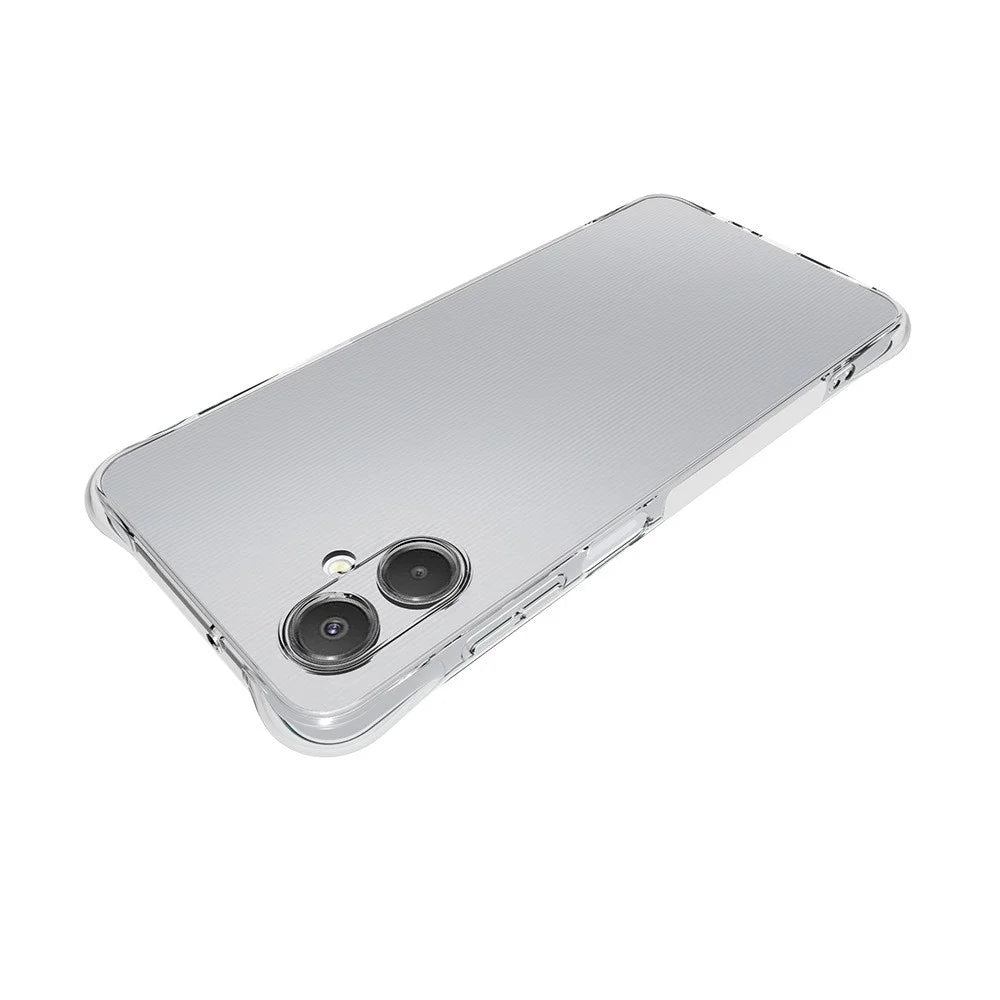 WANLONFENG For Samsung Galaxy A06 5G TPU Case  WL2 Series 2.0mm Phone Cover with 2Pcs Tempered Glass Films - Transparent - 2