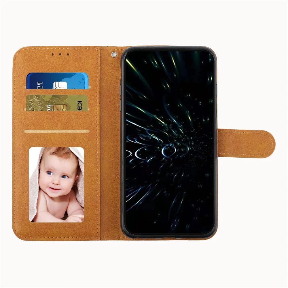 For Samsung Galaxy F16 5G / M16 5G Case Leather Stand Protective Phone Cover - Yellow - 2