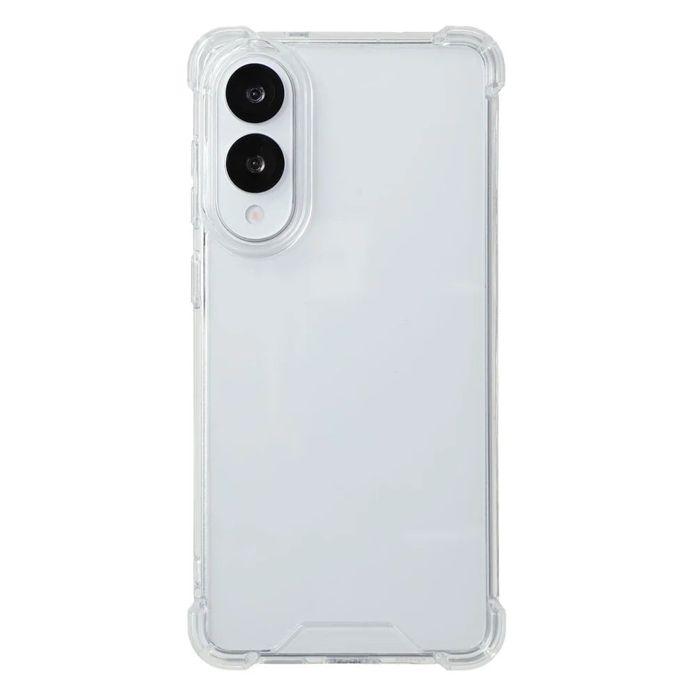 For Samsung Galaxy S25 Edge Phone Case TPU + Acrylic 1.5mm Shockproof Clear Back Cover - 2