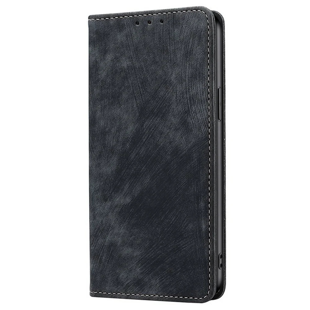 For vivo Y29 4G Case RFID Blocking Wallet Leather Phone Cover - Black - 6