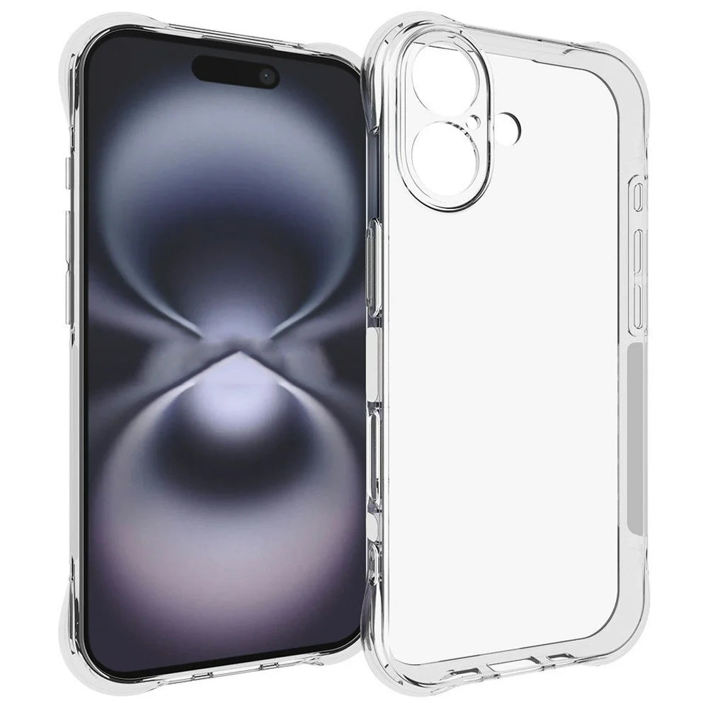For iPhone 17 TPU Phone Case Non Slip Transparent Mobile Phone Cover - 1