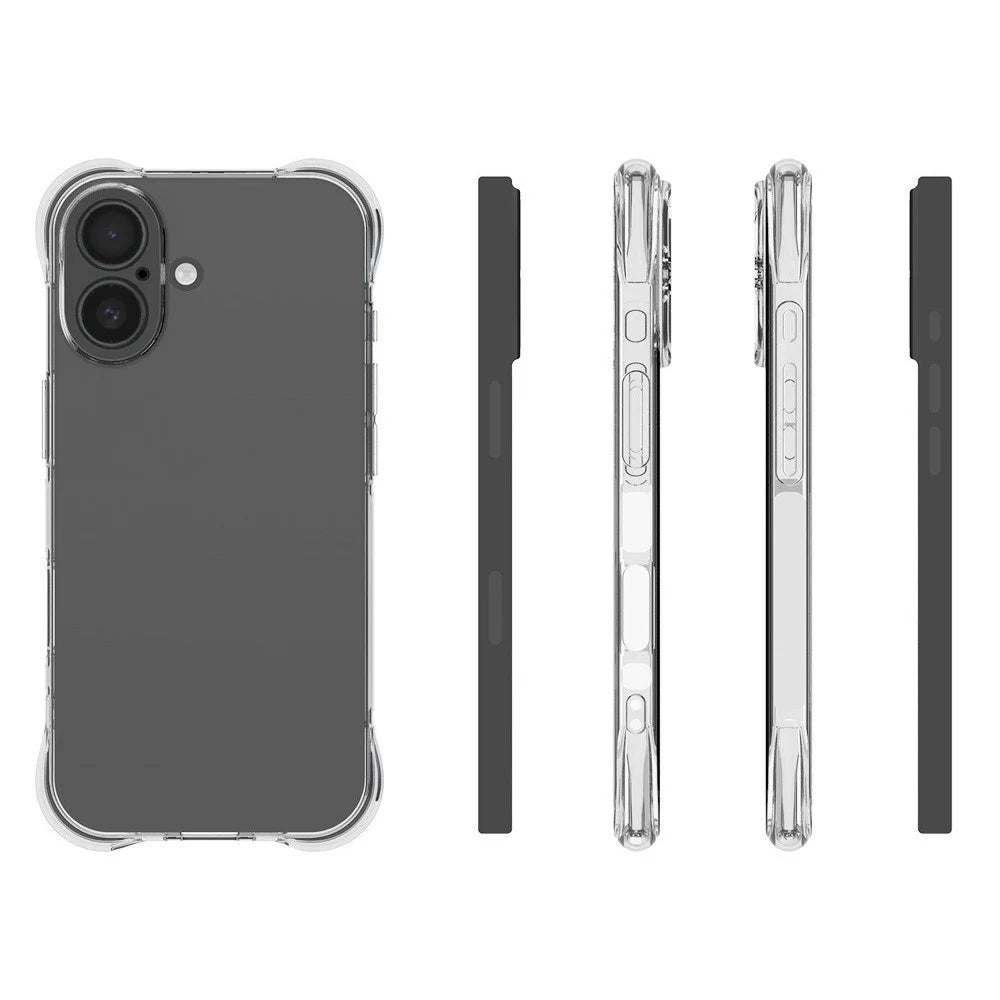 For iPhone 17 TPU Phone Case Non Slip Transparent Mobile Phone Cover - 5