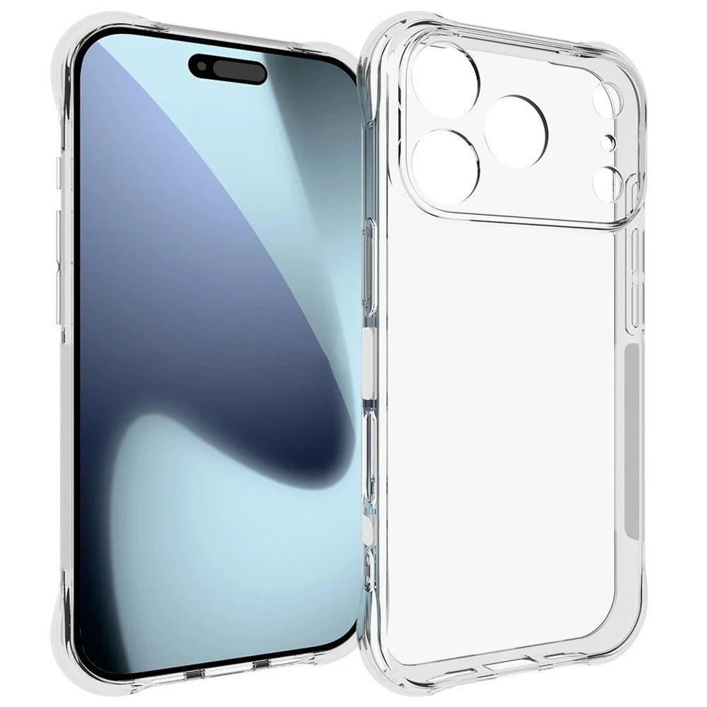 For iPhone 18 Pro / 17 Pro TPU Phone Case Non Slip Transparent Mobile Phone Cover - 1