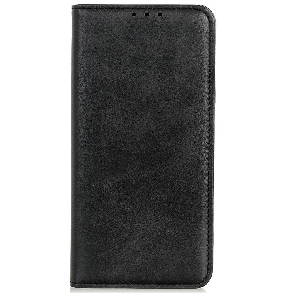 For Sony Xperia 1 VII Case Split Leather Flip Wallet Phone Cover - Black - 6