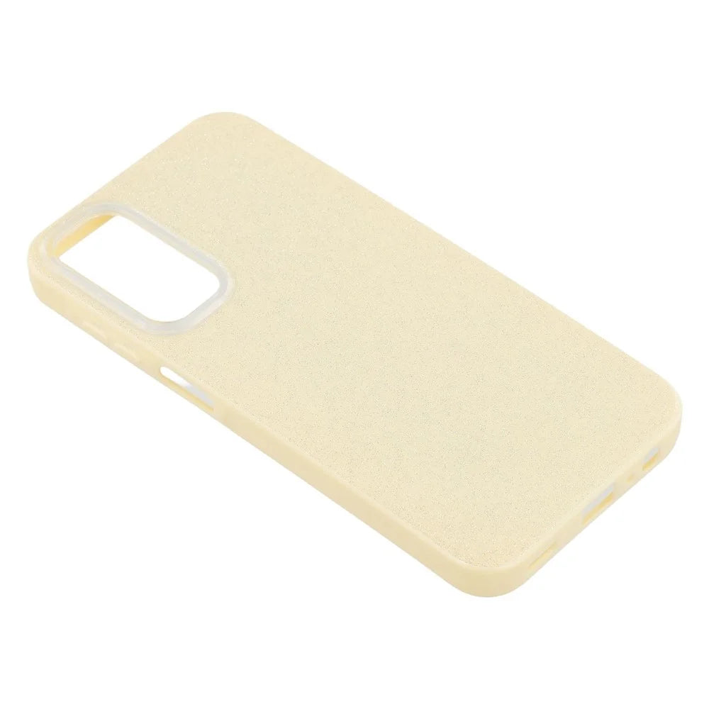 For Samsung Galaxy A16 5G  /  4G Case IMD Glitter TPU Phone Cover Large Camera Cutout - Beige - 6