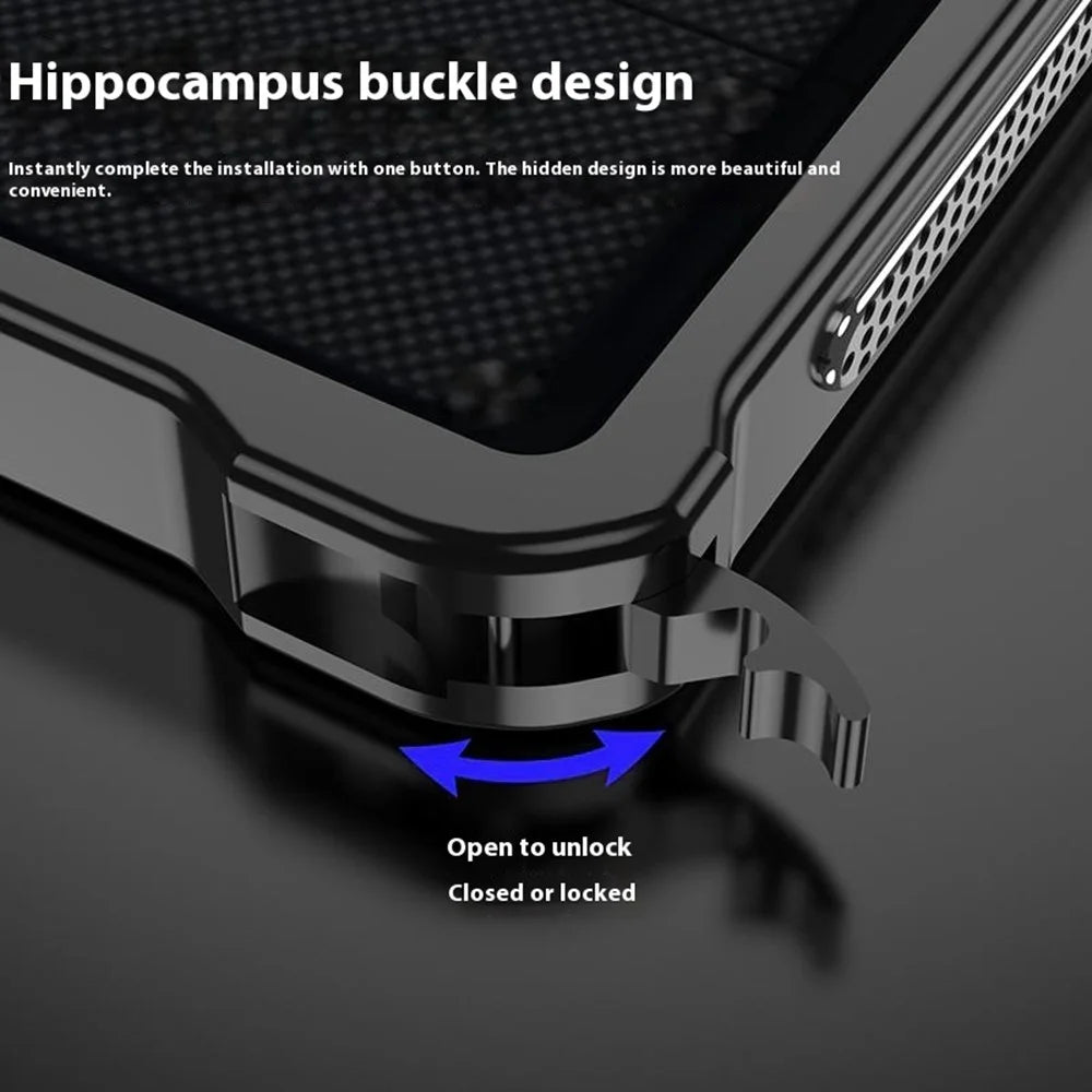 Bumper Cases For ZTE nubia Red Magic 8 Pro+ 5G  /  8 Pro 5G Metal Frame Heat Dissipation Cover with Lens Protector - Black - 3