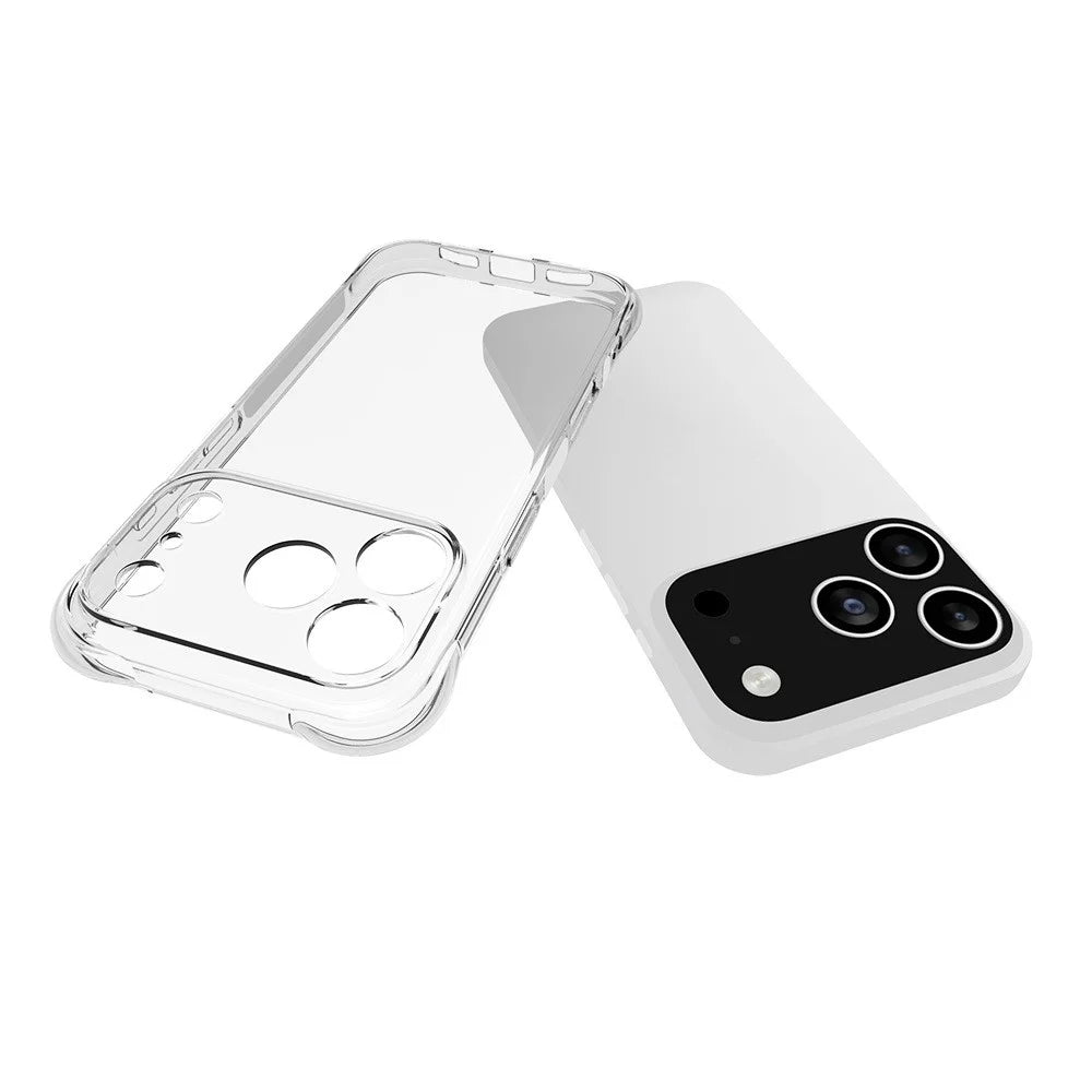 WANLONFENG For iPhone 17 Pro TPU Case  WL2 Series 2.0mm Phone Cover with 2Pcs Tempered Glass Films - Transparent - 5