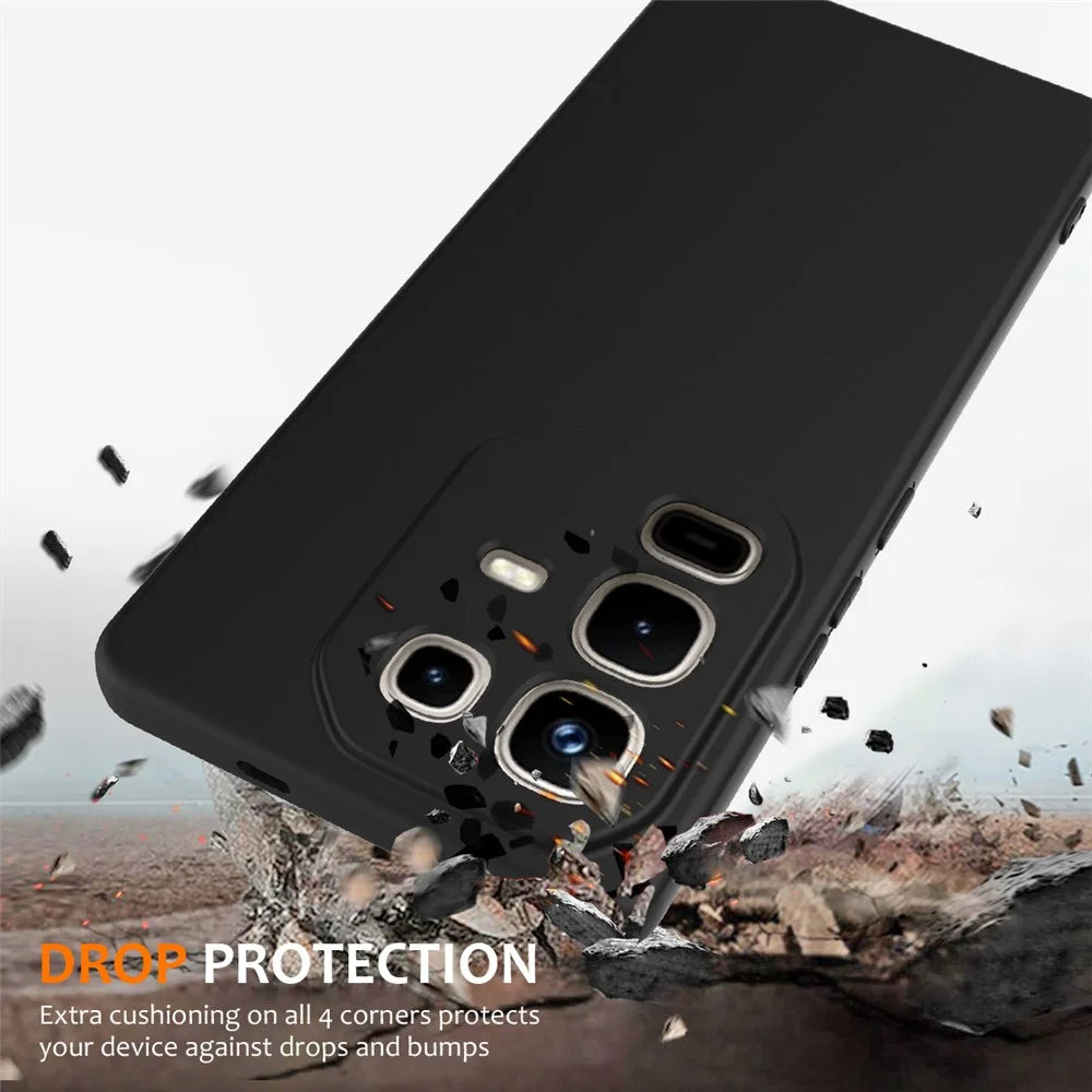 For Infinix Note 50 Pro 4G / Infinix Note 50 4G Magnetic Case Anti-Drop Liquid Silicone Phone Cover - Black - 2