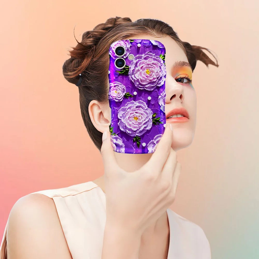 For iPhone 16 Magnetic Case Wave Edge Glitter TPU Phone Back Cover - GWL10222 - 7