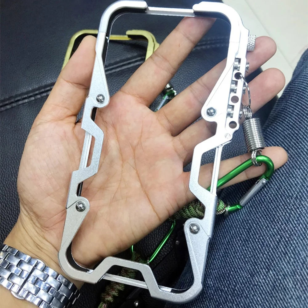 For Realme 14 5G Bumper Case Aluminium Alloy Metal Phone Shell Cover with Strap - Silver - 6