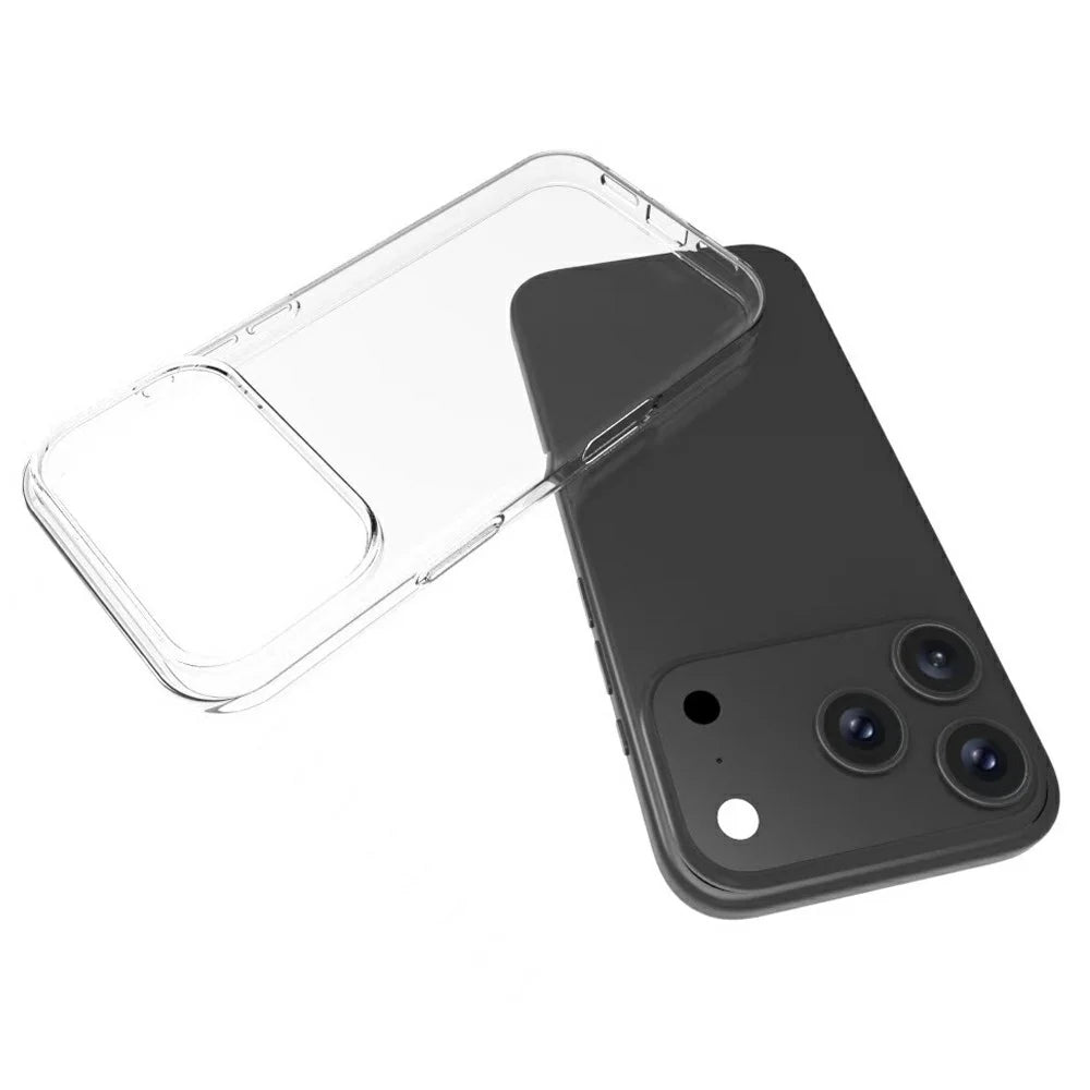 For iPhone 17 Pro Case Anti-Fingerprint Crystal Clear TPU Phone Cover - 2