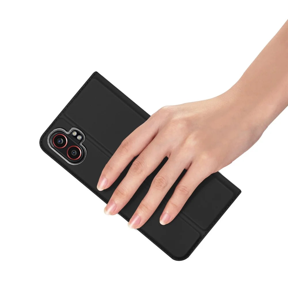 DUX DUCIS For Samsung Galaxy XCover7 Pro Case  Skin Pro Series Leather Stand Cover Card Holder - Black - 6