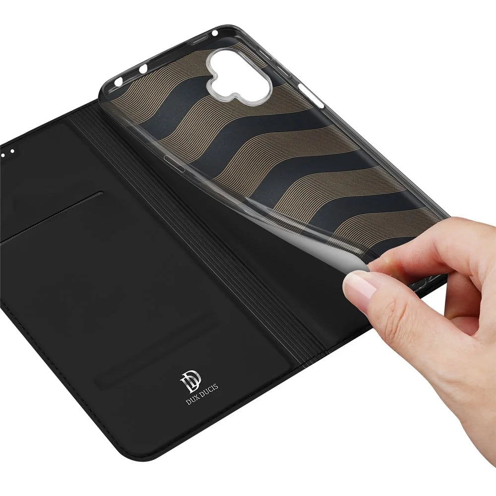 DUX DUCIS For Samsung Galaxy XCover7 Pro Case  Skin Pro Series Leather Stand Cover Card Holder - Black - 7