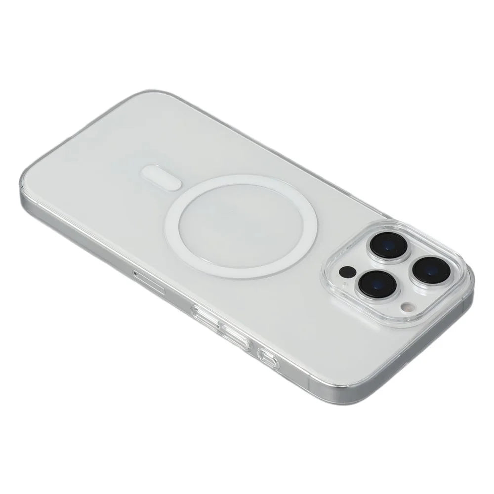 JAUCASE For iPhone 16 Pro Max Crystal Clear Case Compatible with MagSafe Hard PC Phone Back Cover - 4