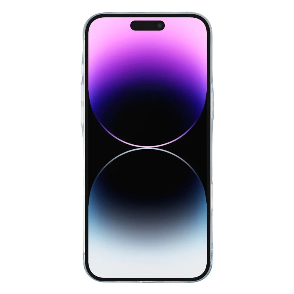 JAUCASE For iPhone 14 Pro Max Magnetic Case Hard PC Clear Back Phone Cover - Transparent - 2