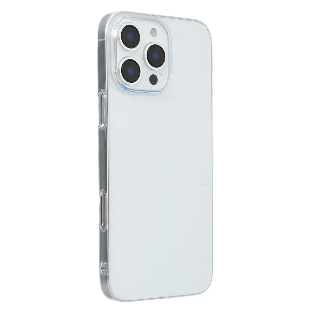 JAUCASE For iPhone 16 Pro Case Anti Drop Hard PC Clear Back Phone Cover - Transparent - 1