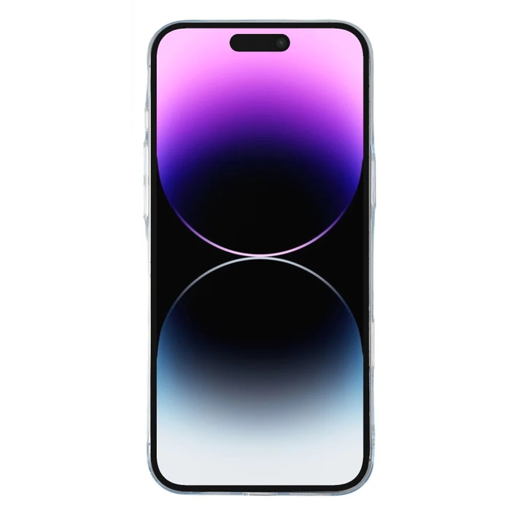 JAUCASE For iPhone 14 Pro Case Anti Drop Hard PC Clear Back Phone Cover - Transparent - 2