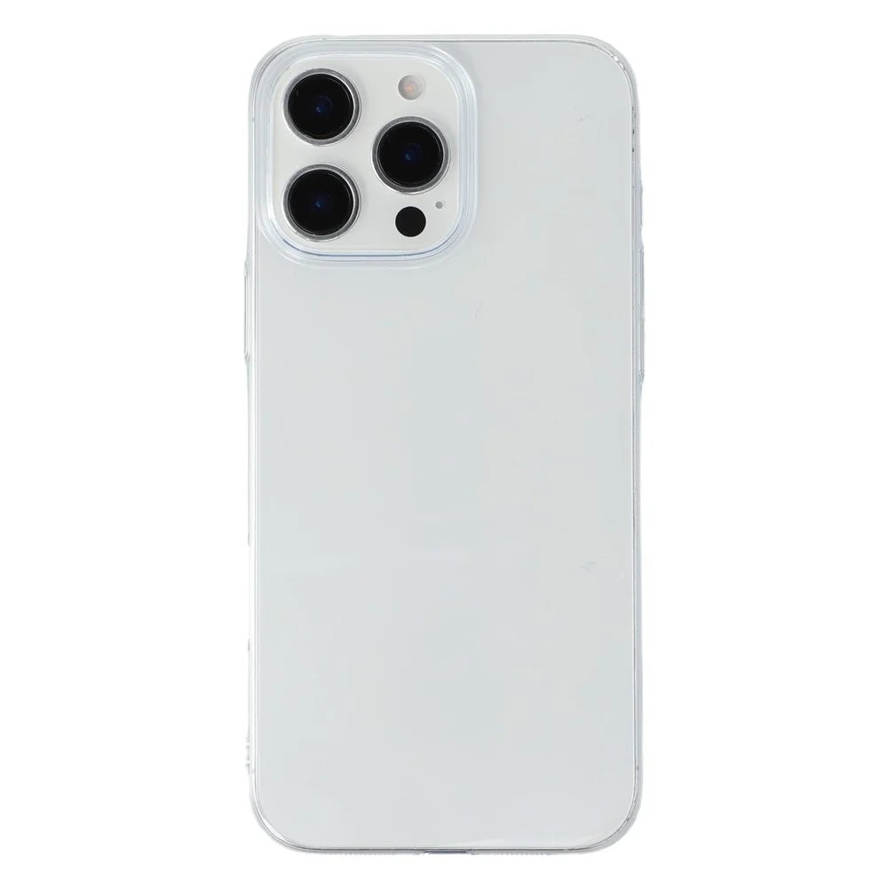 JAUCASE For iPhone 14 Pro Max Case Anti Drop Hard PC Clear Back Phone Cover - Transparent - 1