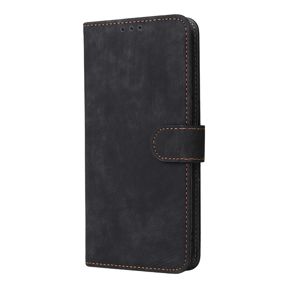 For Doro 8100 / 8200 Case Wallet RFID Blocking PU Leather Phone Cover Stand with Strap - Black - 7