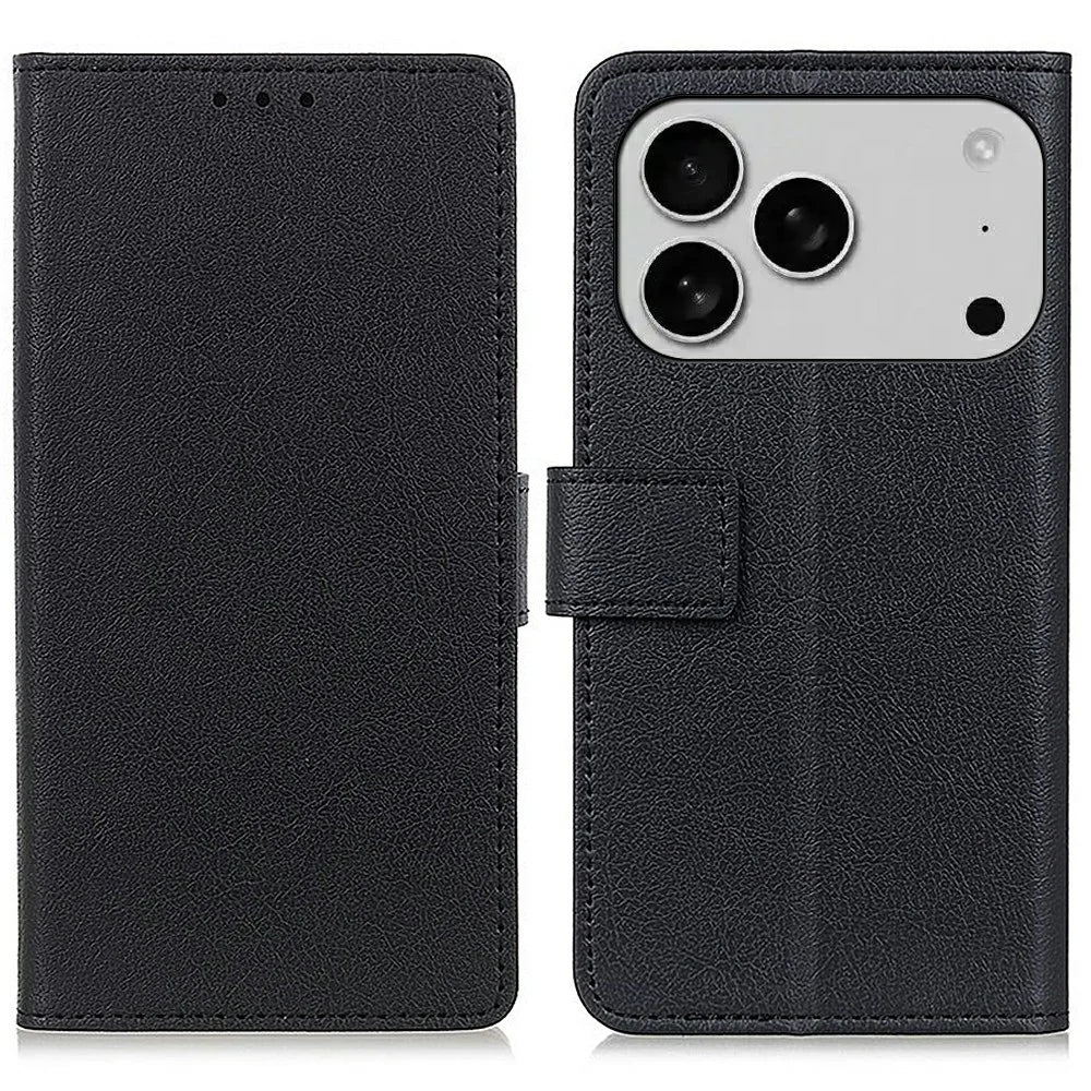 For iPhone 18 Pro / 17 Pro Case PU Leather Stand Wallet Phone Cover - 1