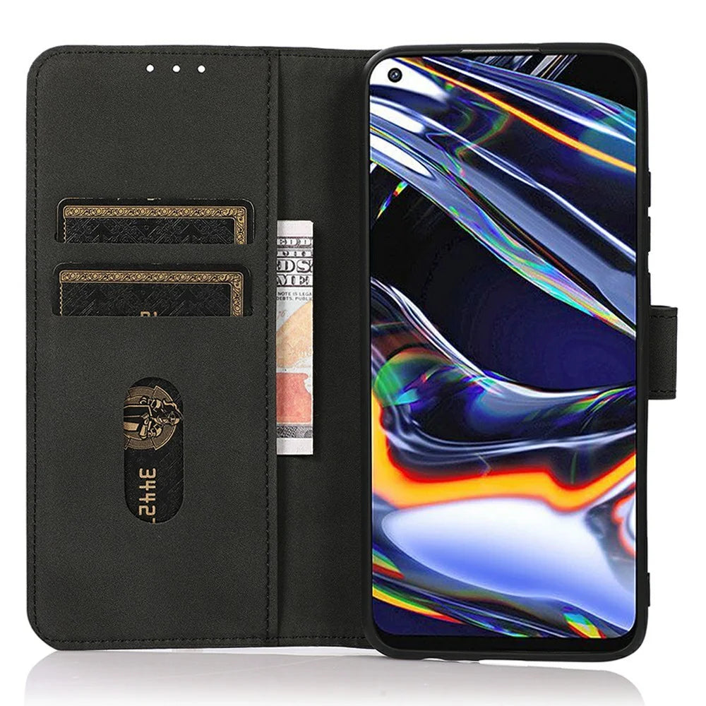 KHAZNEH For iPhone 18 Pro / 17 Pro Case PU Leather Wallet Stand Phone Cover - Black - 2
