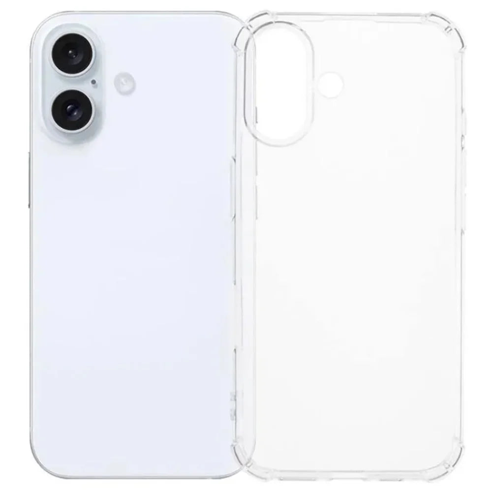 WANLONFENG WL3 Series For iPhone 16 TPU Case 1.5mm Phone Cover with Tempered Glass Film (Big Lens Hole) - 2