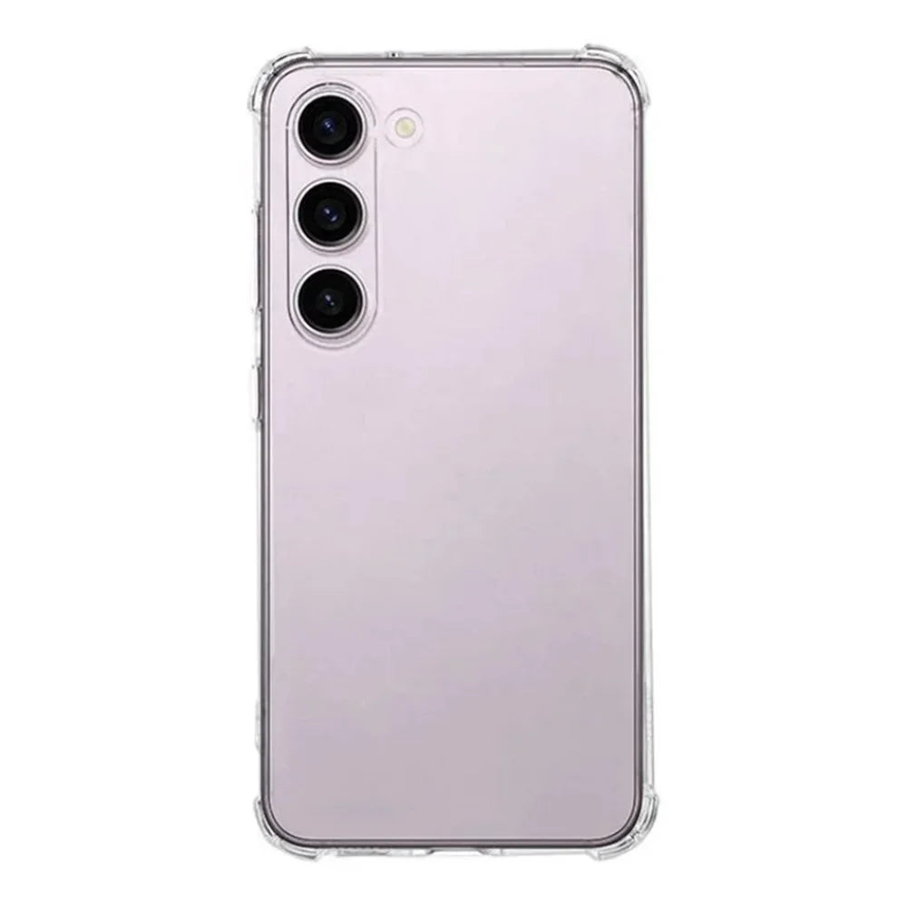 WANLONFENG For Samsung Galaxy S23+ TPU Case  WL3 Series 1.5mm Phone Cover with Tempered Glass Film - Transparent - 4