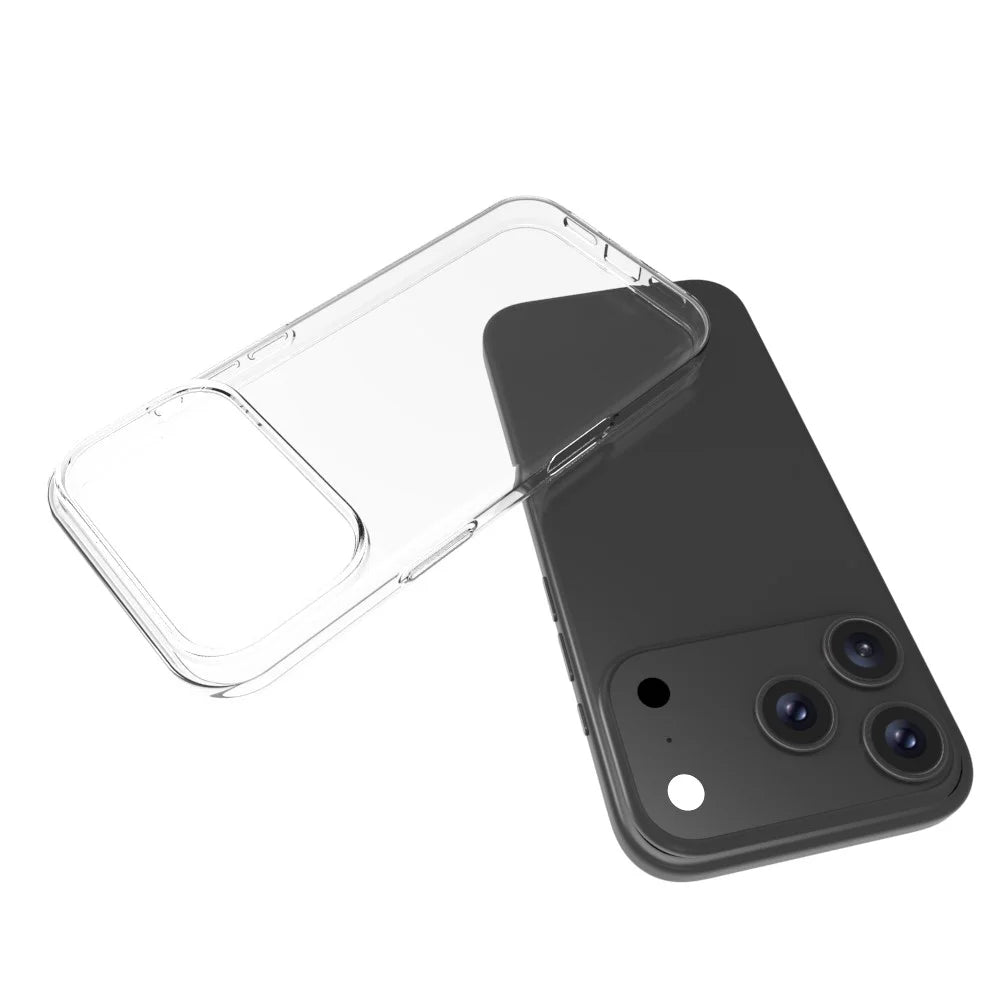 10Pcs  /  Pack For iPhone 17 Pro Max Case Watermark Free TPU Protective Clear Phone Cover - 2