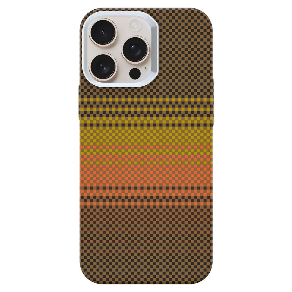 GKK For iPhone 16 Pro Case Compatible with MagSafe Hard PC Phone Back Cover - Sunrise Gold - 1