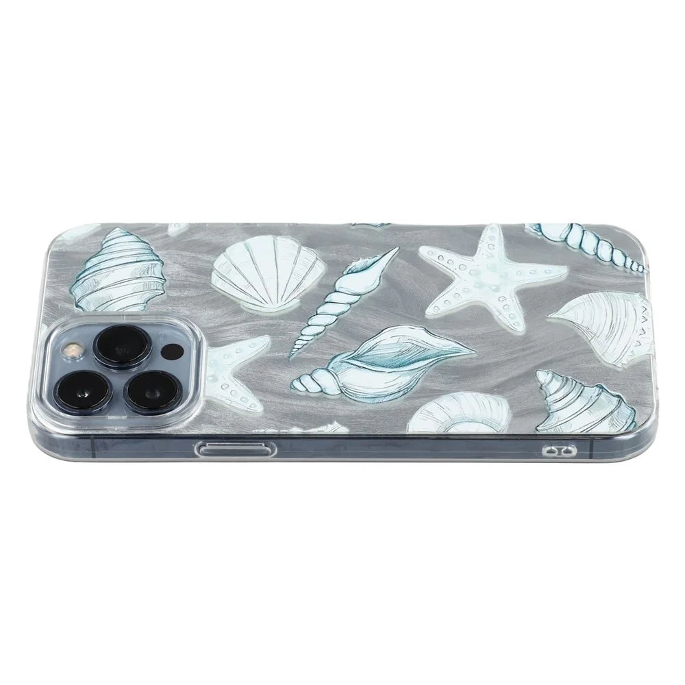 For iPhone 13 Pro Max Case Shell Pattern Airbag Shockproof PC + TPU Phone Back Cover - 1