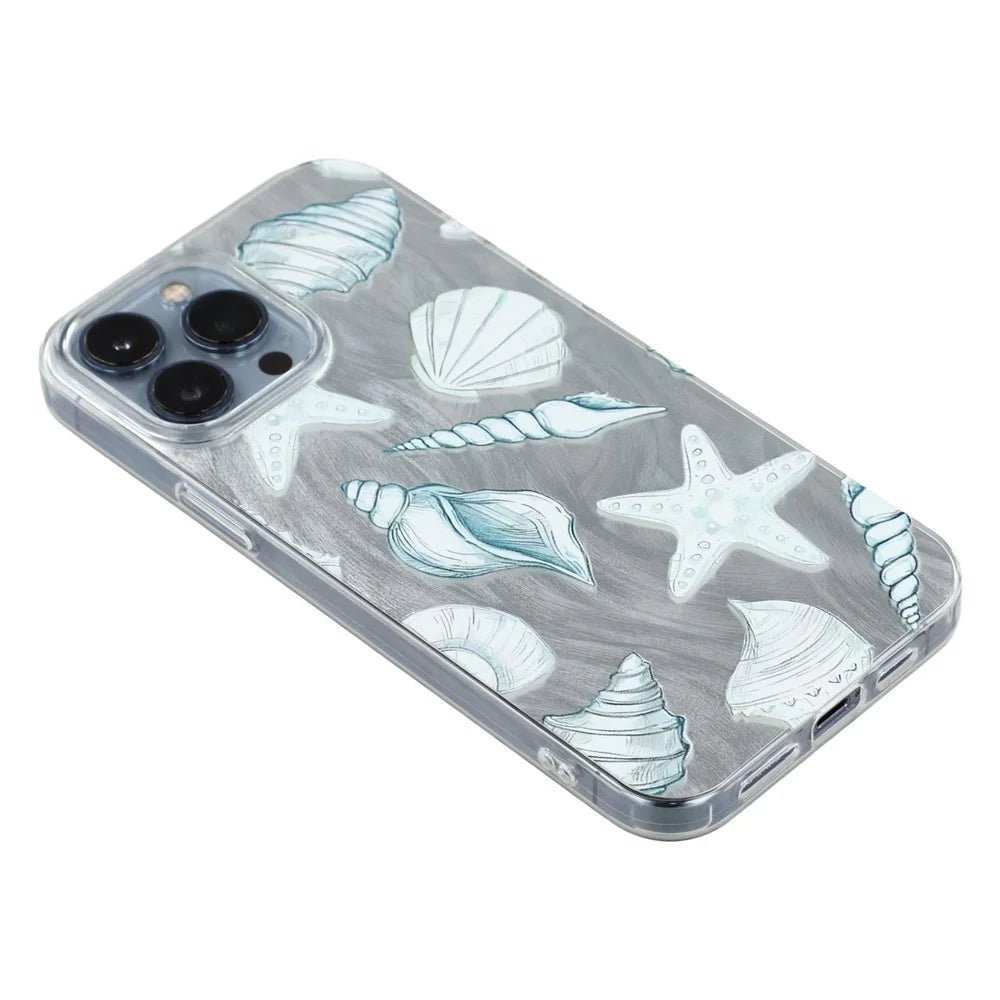 For iPhone 13 Pro Max Case Shell Pattern Airbag Shockproof PC + TPU Phone Back Cover - 5