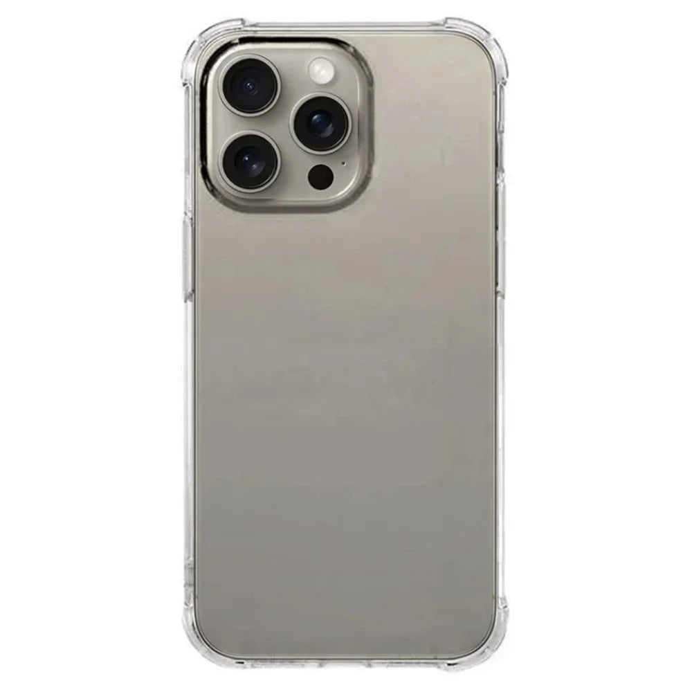 WANLONFENG For iPhone 15 Pro TPU Case  WL3 Series 1.5mm Phone Cover with 2Pcs Tempered Glass (Big Lens Hole) - Transparent - 3