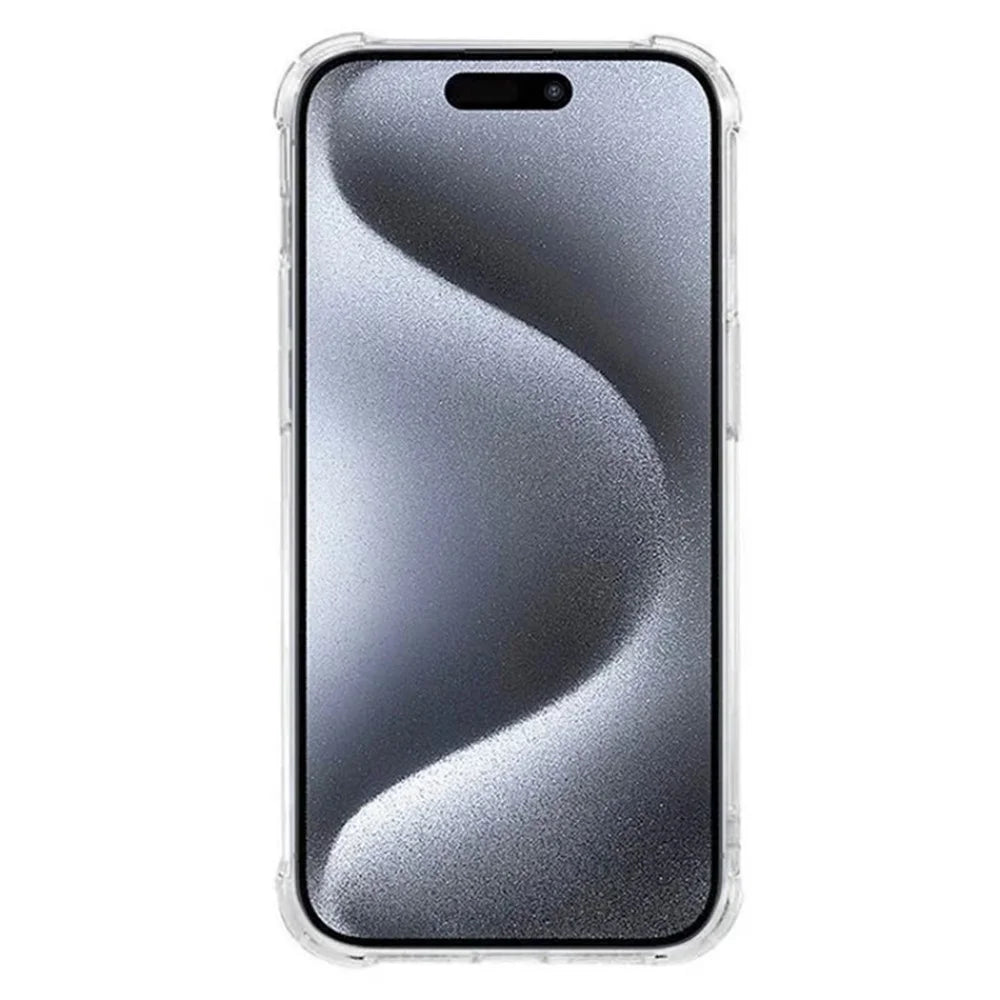 WANLONFENG For iPhone 15 Pro Max TPU Case  WL3 Series 1.5mm Phone Cover with 2Pcs Tempered Glass (Big Lens Hole) - Transparent - 4