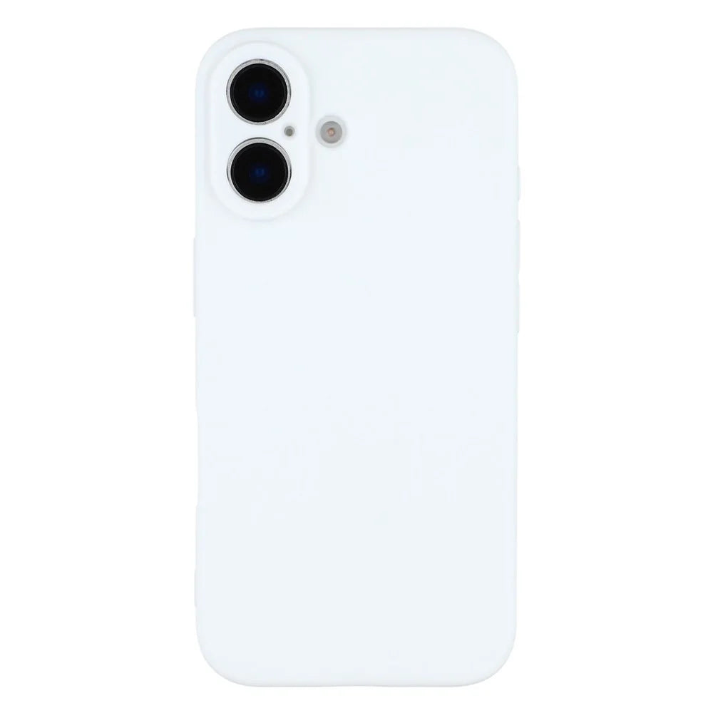 25Pcs For iPhone 16 Plus Case 1.2mm TPU Matte Phone Cover - White - 3