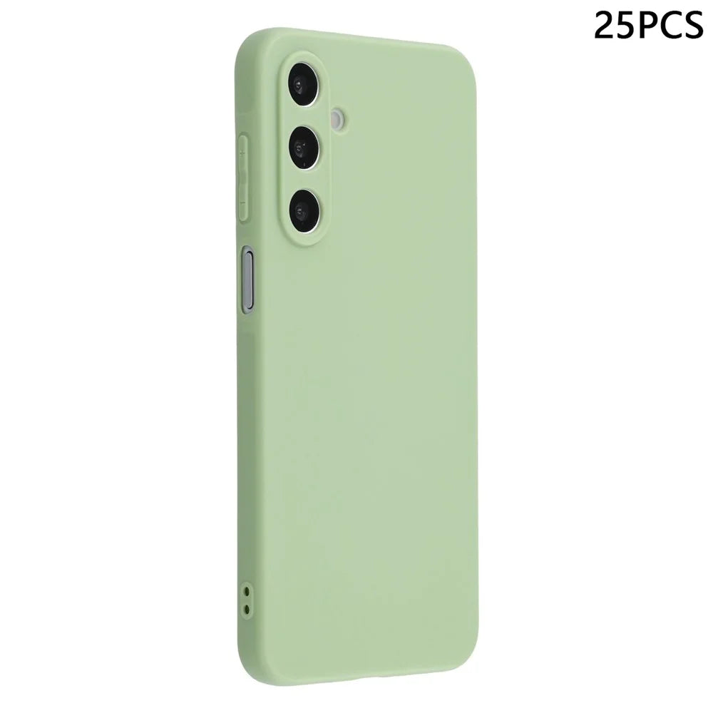25Pcs For Samsung Galaxy A05s 4G Case 1.2mm TPU Matte Phone Cover - Matcha Green - 1