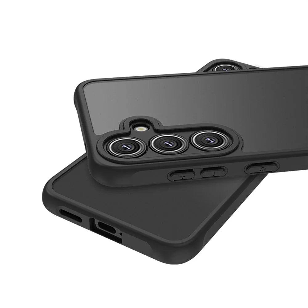 For Samsung Galaxy S25 Case Skin Touch Matte PC + TPU Shockproof Phone Back Cover - 4