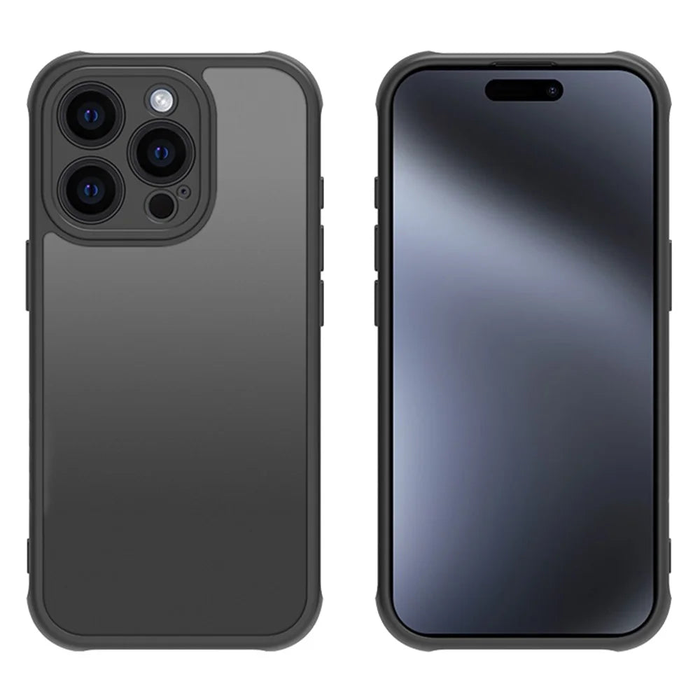 For iPhone 15 Pro Case Skin Touch Matte PC + TPU Shockproof Phone Back Cover - 2