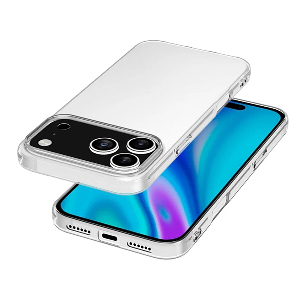 For iPhone 18 Pro / 17 Pro Case Slim Fit Transparent Soft TPU Phone Cover - 4