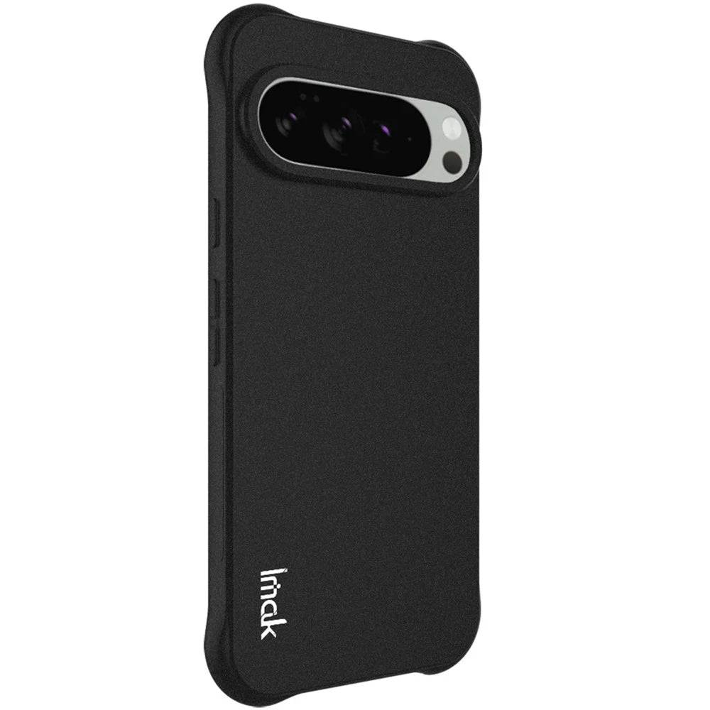 IMAK For Google Pixel 10 Pro XL Case TPU Phone Cover Airbag Shockproof Protection - Matte Black - 2