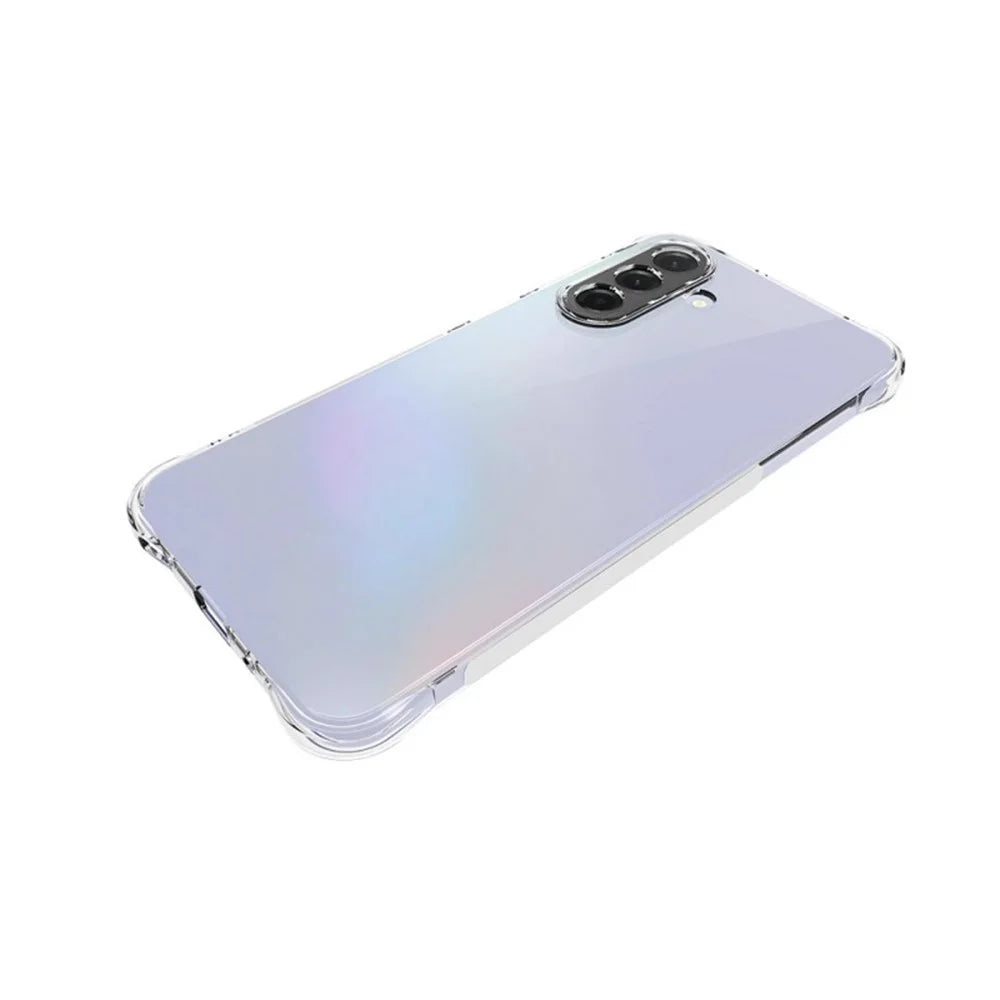 WANLONFENG For Samsung Galaxy A17 5G / A17 4G TPU Case  WL2 Series 2.0mm Phone Cover with 2Pcs Tempered Glass Films - Transparent - 3