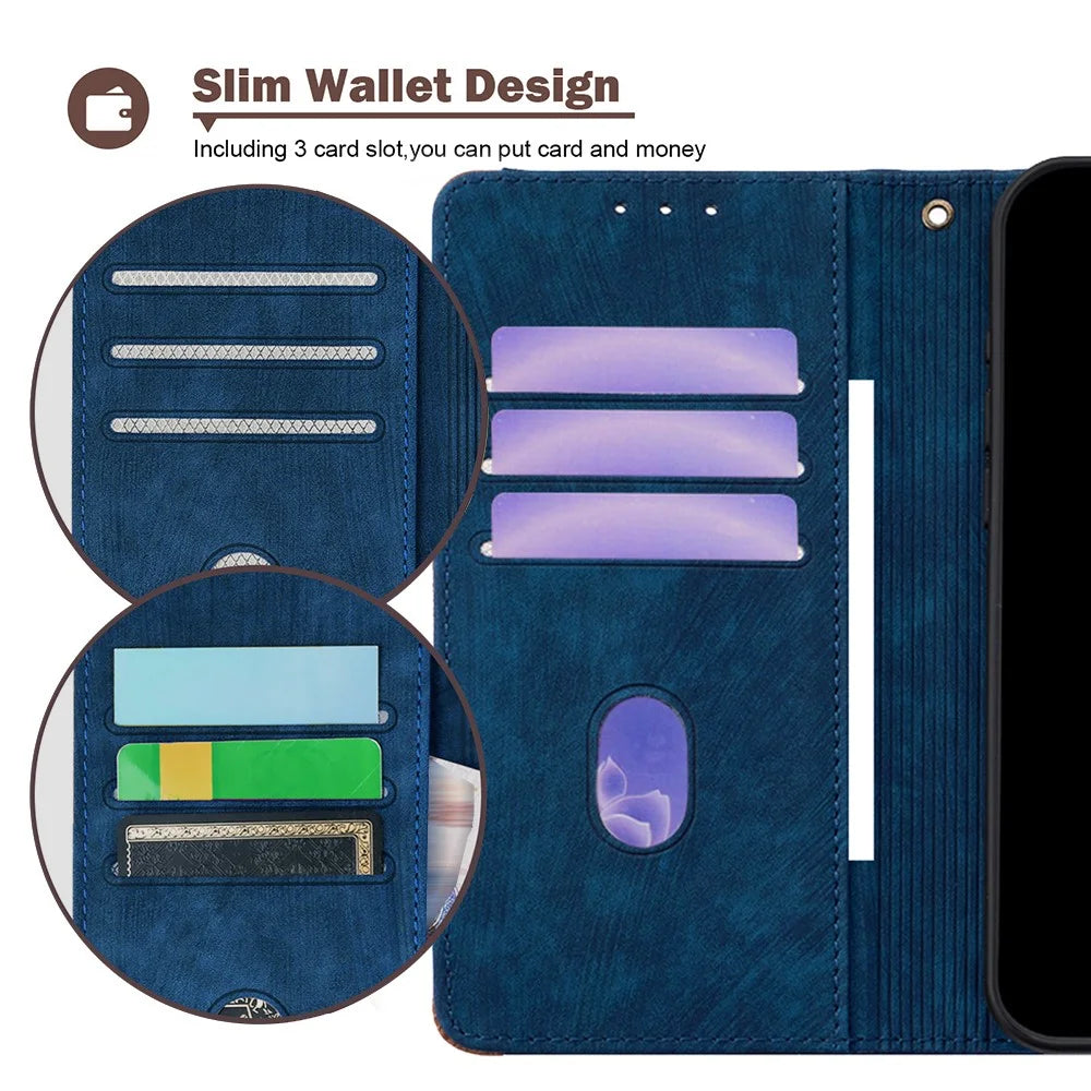 For Infinix Note 50 4G Case RFID Blocking Color Splicing PU Leather Wallet Phone Cover - Blue - 4