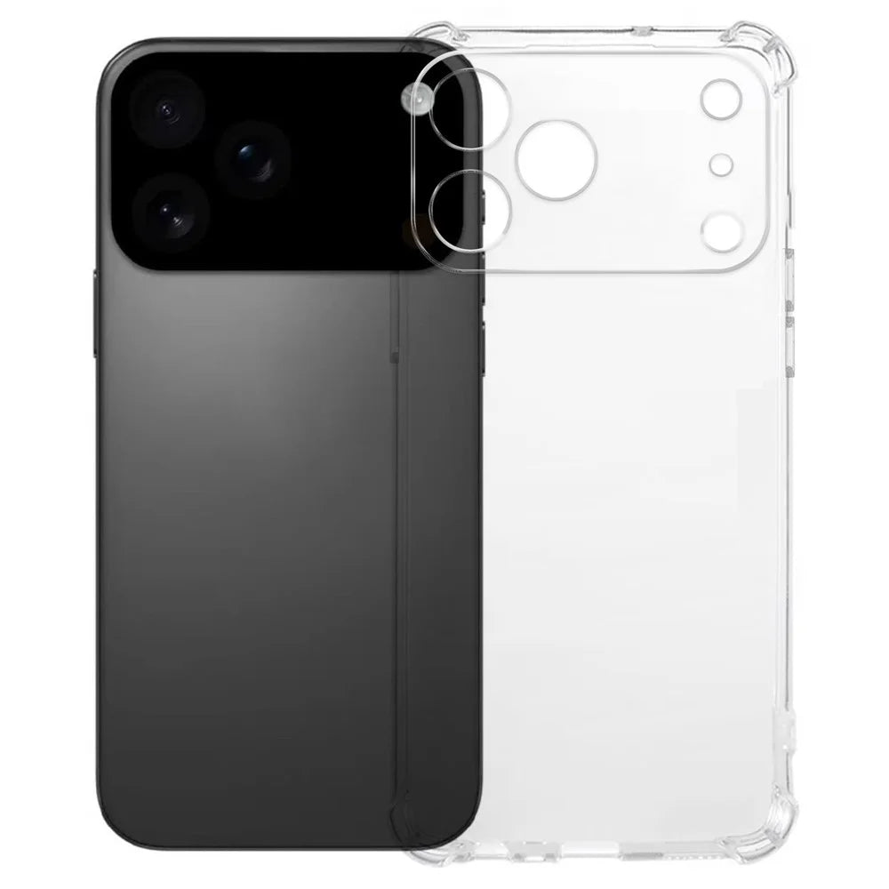 KALEBOL For iPhone 17 Pro Max Case 1.5mm TPU Transparent Anti-Drop Phone Cover - 1