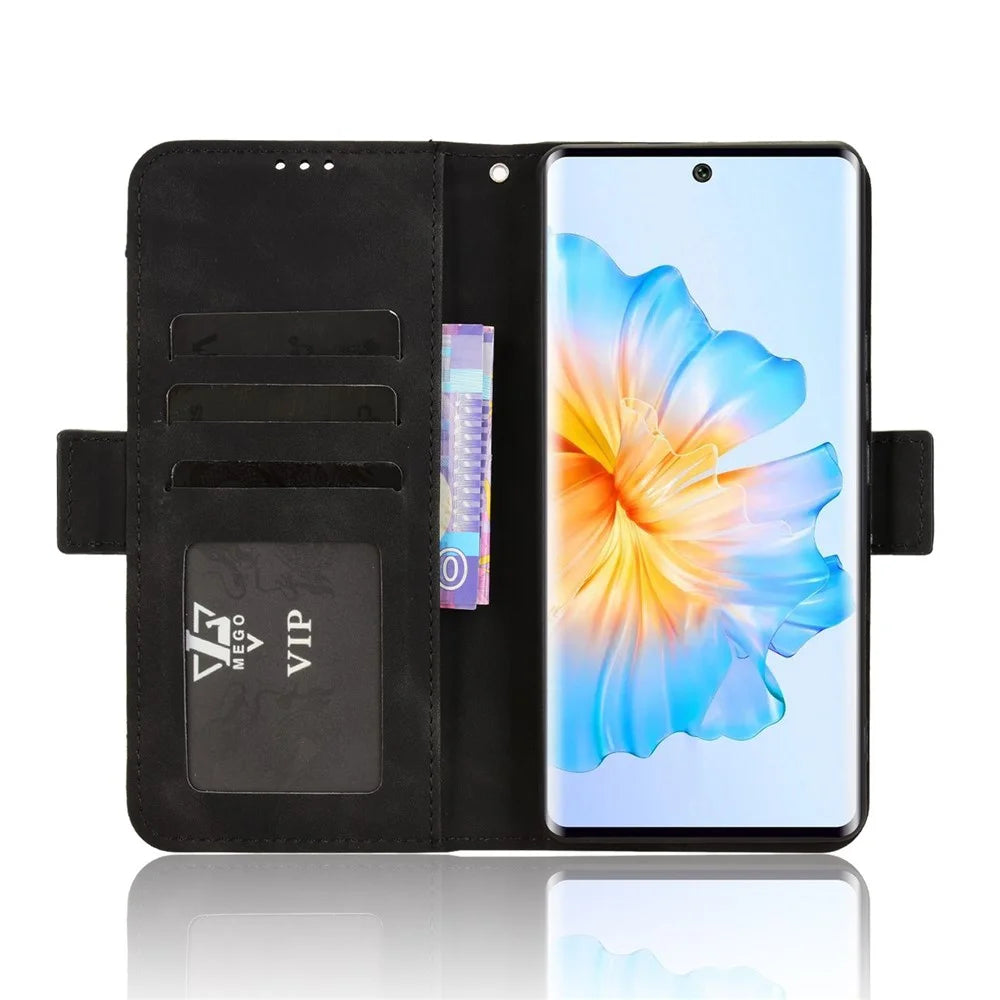 For FOSSiBOT S3 Pro 4G Leather Case Phone Wallet Cover with Multiple Card Slots - Black - 6