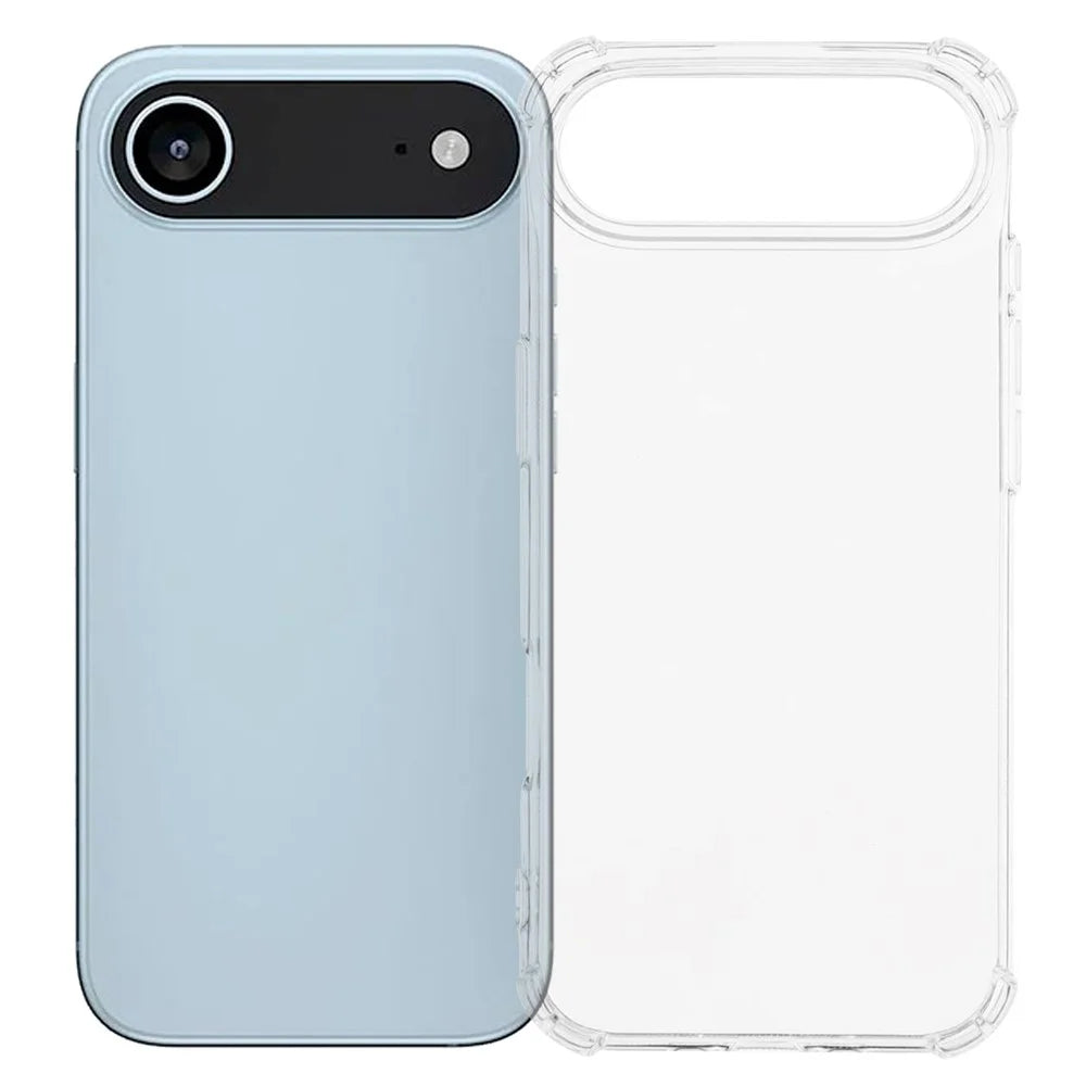For iPhone Air Phone Case Reinforced Four Corner Anti-Drop Clear TPU Cover - 1