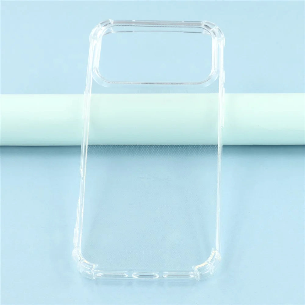 For iPhone 18 Pro Max / 17 Pro Max Phone Case Reinforced Four Corner Anti-Drop Clear TPU Cover - 2